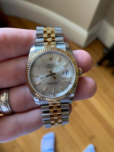 rolex gold datejust 36mm|rolex datejust 36 oystersteel.